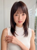 エトラ 渋谷店(etora)&nbsp;小顔 前髪 レイヤーカット くびれヘア ハイライトカラー"