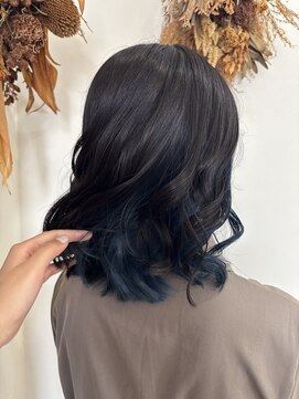 シュウ 安城店(Shu) マリンブルーインナーカラー