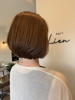 ヘアリアン(hair Lien)&nbsp;ふんわりボブ&ベージュ