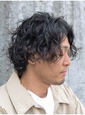 波巻きスパイラルパーマ/波巻きパーマ/岡崎メンズパーマ