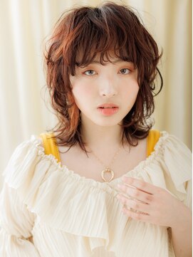 カバーヘア ブリス 上尾西口店(COVER HAIR bliss) イヤリングカラーハイレイヤーウルフマレットヘアY上尾10代20代