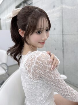 フォンズ(FONS) 透明感ショコラグレージュカラー/顔周りカット/シースルー前髪