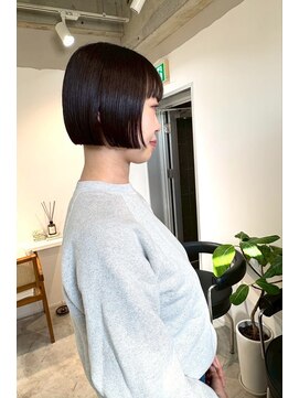  fit stand 千葉/ショートボブ/カット/パーマ/ダブルカラー/トリートメント/縮毛矯正 イメチェン/ピンクベージュ/アンブレラカラー[千葉]