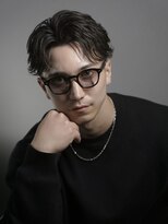 ゴールド 渋谷神南(GOALD)&nbsp;フェザーショート　ニュアンスパーマ　センターパート　毛流れ