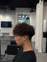 ノイセル 心斎橋(Noisyle)&nbsp;MEN’S/リバースセンターパート/ニュアンスパーマ/心斎橋S