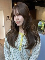 アンドカオマワリカットファム(Fann.)&nbsp;レイヤーカット 顔まわり 韓国風 前髪 髪質改善 艶髪 艶カラー
