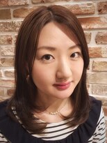 トモリヘアルーム (tomori Hair room)&nbsp;コクーンシルエット☆ミディアムストレートスタイル☆