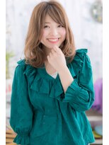 ミック 日暮里店(miq)&nbsp;ベージュ系カラー♪くせ毛風やわらかラブワンカールa