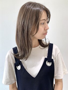 フォーク FOLK 【FOLK】極細ハイライトを全頭に♪透明感ナチュラルベージュ♪