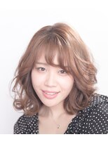 ルルディ バイ アフロディーテ銀座(luludi by APHRODITE)&nbsp;黒髪/グレーベージュ/レイヤーロング/前髪パーマ/銀座