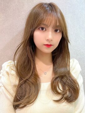 ルームバイシー 新宿(Loom. by Sea) 新宿/髪質改善/韓国ヘア/グレージュカラー/黒髪/ココアベージュ