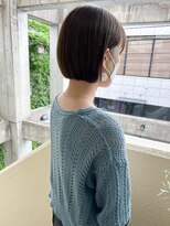 ラミエ バイ メルト 吉祥寺(lamie by melt)&nbsp;【久保田】ぷつっとミニボブブリーチなしオリーブベージュ