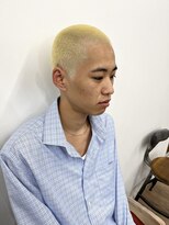 ピープスアンドスー 表参道 渋谷(Peeps&Suu.) メンズカット ボウズ 抜きっぱなし ブリーチ フェードカット