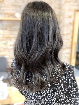アロマヘアルーム 横浜店(AROMA hair room) レイヤーカットグレーベージュゆるふわロング/横浜/横浜西口