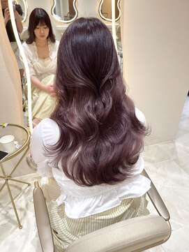 サイン 渋谷(SIGN) 韓国ヘアハッシュカットレイヤーカットグレージュブリーチ無し