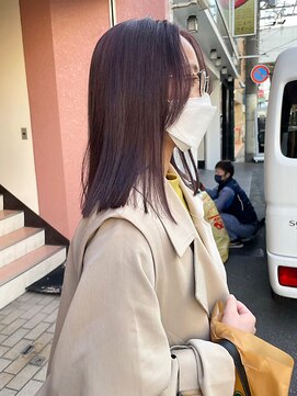 ヘアプレイスソル (HAIR PLACE SoL) 切りっぱなし/ミディアム/ストレート