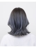 くびれボブ#レイヤーカット#ダブルカラー#ブルー#豊橋#豊川