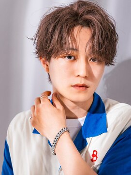 オーシャントーキョー 原宿(OCEAN TOKYO) 波巻きパーマメンズツイストスパイラルハイトーンセンターパート