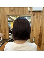 エルムトウキョウ(ELM Tokyo)&nbsp;赤味系ぷっつとボブ☆ビフォーアフター