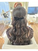 ハーフアップ