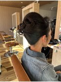 黒留袖ヘアセット