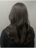 透明感カラー オリーブベージュ 赤み消し 艶カラー