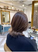イメチェン外ハネボブ美髪ワイドバング顔周りレイヤーカット