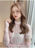 顔型別ヘアスタイル セミロングヘア くびれヘア