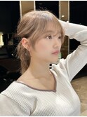 顔周りカット/小顔/おくれ毛/韓国風ヘア/くびれヘア大人ガーリー
