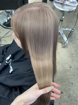 ペレ 栄店(PELE) くびれヘア/アプリコットオレンジ/夏のヘアアレンジ/栄