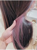 インナーカラーブリーチカラーイヤリングカラー新宿