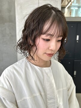 テトヘアー(teto hair) ボブパーマ ニュアンスパーマ くるくるウェーブ
