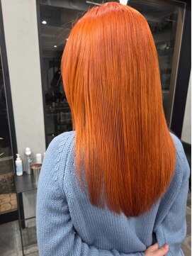 シャムオーツー 国分寺(CHAM:O2) サニーオレンジ/ケアブリーチ/鮮やかカラー/デザインカラー