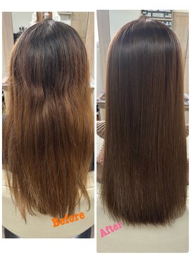 ボリュームダウン＆カラー