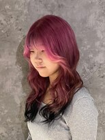 ヘアサロン コレハ(hair salon CoReha) 【ピンクグラデーション×ブラック】室岡