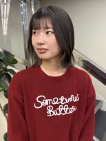 ミモラ(mimola)&nbsp;インナーカラー/くびれボブ/ベージュ