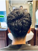 【40代 男性】ロンドンパーマツーブロック（大宮/バーバー）