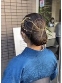 ツルンシニヨンヘア