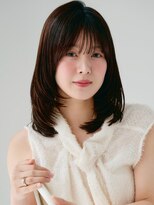 ジーナ 流山おおたかの森(Zina)&nbsp;髪質改善*ダークパープルロング顔まわり*【Zinaおおたか】