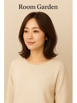 ルームガーデン 小田急相模原(RoomGarden)の写真/［白髪を活かして自然にぼかす］出てきた白髪を目立たせない上品な髪色へ☆