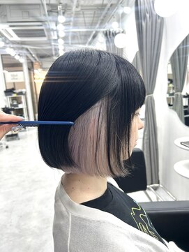 モア シルエ(MoA cilue) ホワイトインナーカラー【田中】