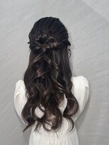 プルクラギンザ(PulchraGINZA) ハーフアップ/ヘアセット/結婚式/顔合わせ/愛され/レイヤー