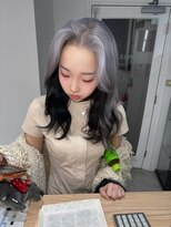 ペレ 原宿(PELE)&nbsp;ダークパープルナチュラルショート夏のヘアアレンジ原宿