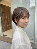 アッシュ 川崎店(Ash)&nbsp;ショートボブ　ハイライト　グレージュ