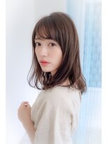どんなシーンでも上品さキープ☆　好感度〇セミロング
