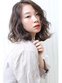 ナチュラルボブ×大人ショートボブ×ウェーブ20代30代40代抜け感