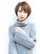 30代40代に人気シルエットが綺麗に見えるショートボブ