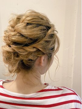 ザザ(ZAZA) カジュアルアップ＊編み込みアップスタイル