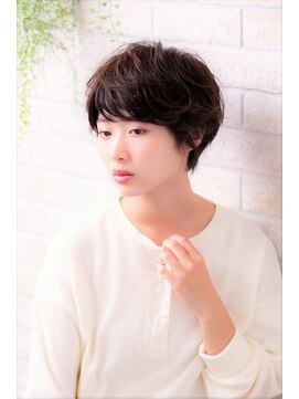 ソア 武蔵小杉(SOAR) 大人ガーリーフェザーバングピンクベージュくせ毛カットボブルフ