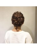 ボブで編み下ろしアレンジ